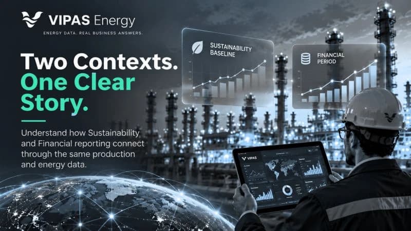 Two Contexts. One Clear Story. Understand how sustainability and financial reporting connect through the same production and energy data.